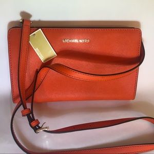 Michael Kors Orange Jet Set Crossbody